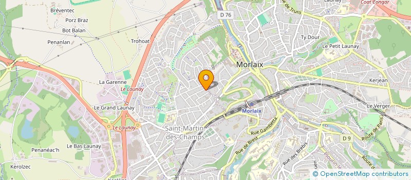 localisation de l'entreprise LES SAVEURS DE PORS AN TREZ  SAINT-MARTIN-DES-CHAMPS