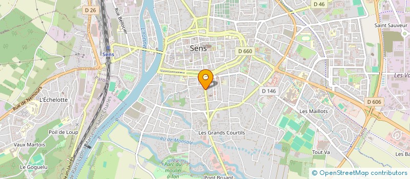 localisation de l'entreprise LES SAVEURS DE SENS  SENS