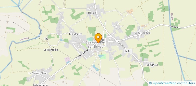 localisation de l'entreprise LES SAVEURS DE STE ANNE  SAINTE-ANNE-SUR-BRIVET
