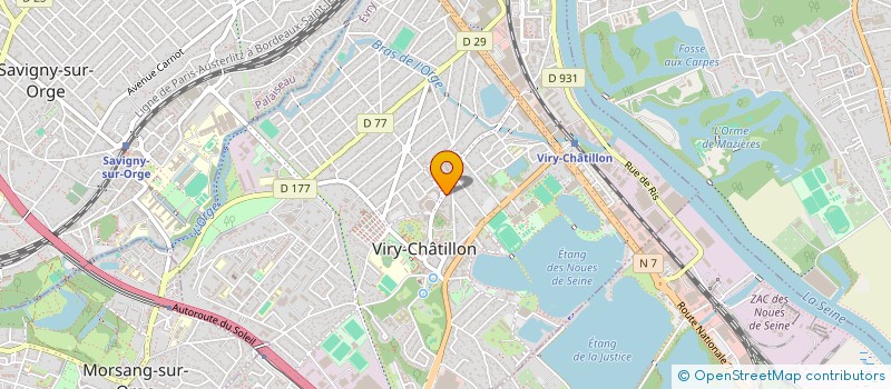 localisation de l'entreprise LES SAVEURS DE VIRY à VIRY-CHATILLON