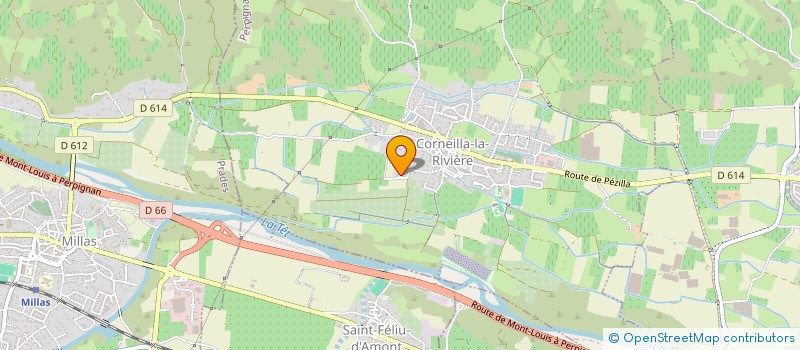 localisation de l'entreprise LES SAVEURS DES BALKANS  CORNEILLA-LA-RIVIERE