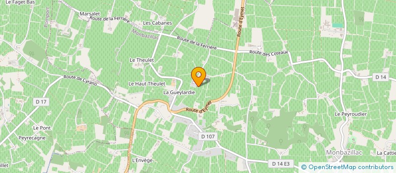 localisation de l'entreprise LES SAVEURS DU BOIS DU ROC  MONESTIER