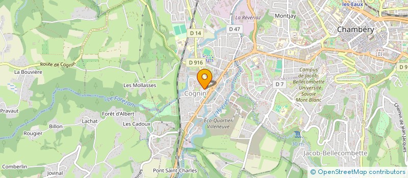 localisation de l'entreprise LES SAVEURS DU CANADA  COGNIN