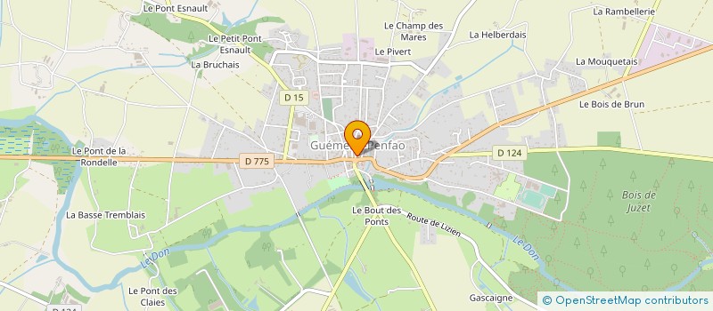 localisation de l'entreprise LES SAVEURS DU DON à GUEMENE-PENFAO