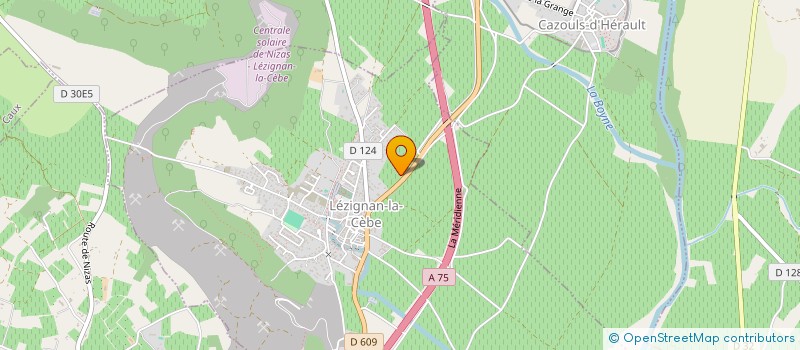 localisation de l'entreprise LES SAVEURS DU LANGUEDOC  LEZIGNAN-LA-CEBE