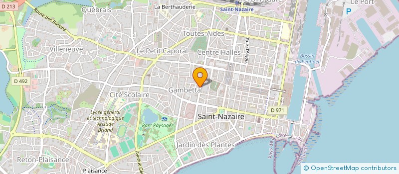 localisation de l'entreprise LES SAVEURS DU LITTORAL à SAINT-NAZAIRE