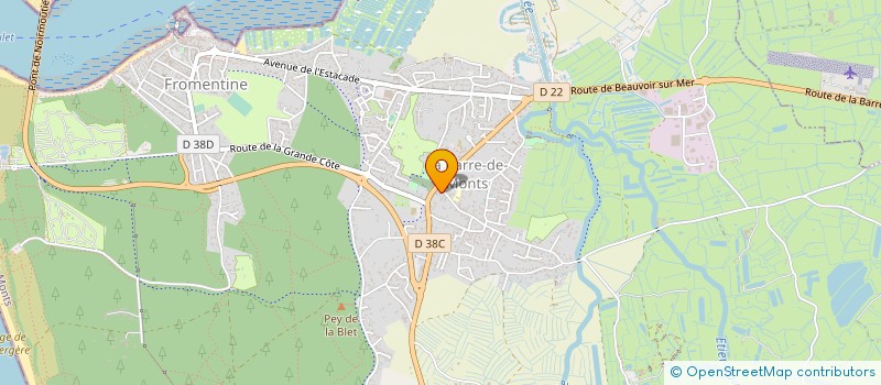 localisation de l'entreprise LES SAVEURS DU MARAIS à LA BARRE-DE-MONTS