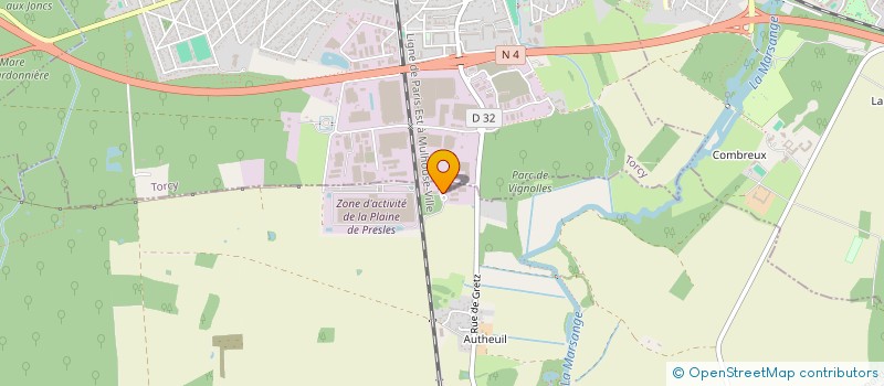 localisation de l'entreprise LES SAVEURS DU MONDE  PRESLES-EN-BRIE