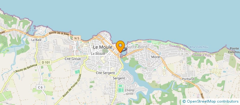 localisation de l'entreprise LES SAVEURS DU MONDE à LE MOULE