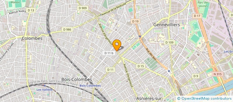 localisation de l'entreprise LES SAVEURS DU PAIN à BOIS-COLOMBES