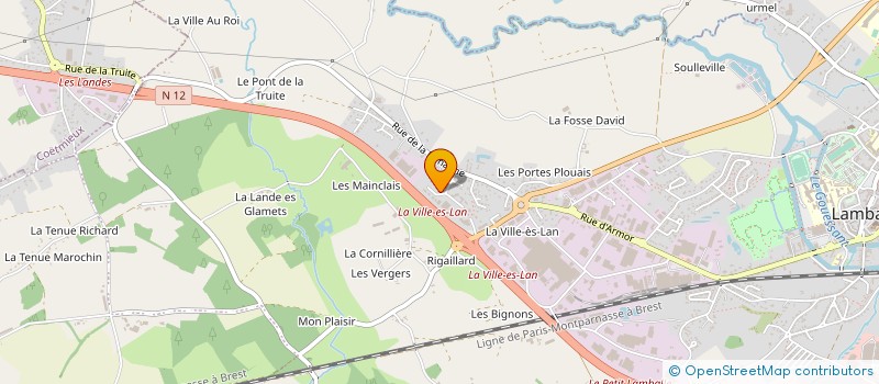 localisation de l'entreprise LES SAVEURS DU PENTHIEVRE à LAMBALLE-ARMOR