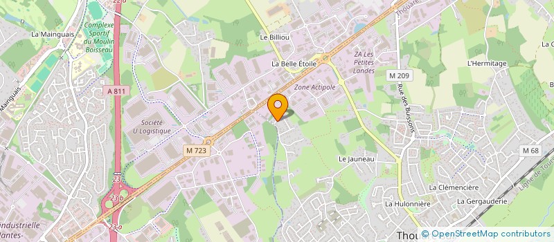 localisation de l'entreprise LES SAVEURS DU PERRAY à THOUARE-SUR-LOIRE