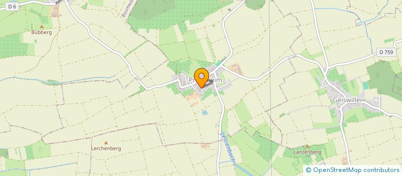 localisation de l'entreprise LES SAVEURS DU POTAGER à PRINTZHEIM