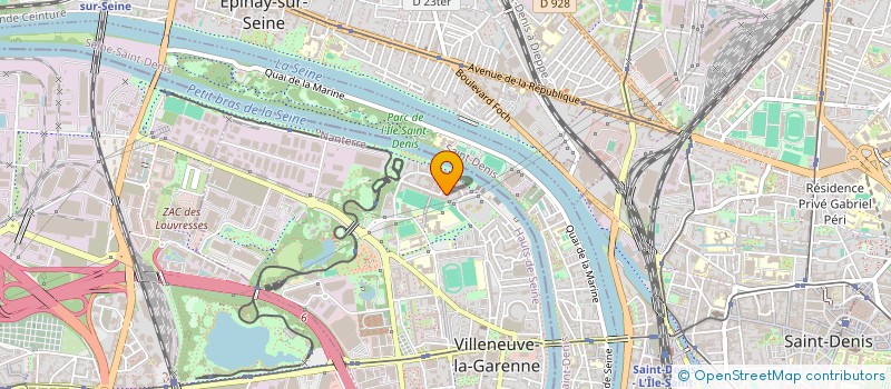 localisation de l'entreprise LES SAVEURS DU PRIMEUR 95  VILLENEUVE-LA-GARENNE