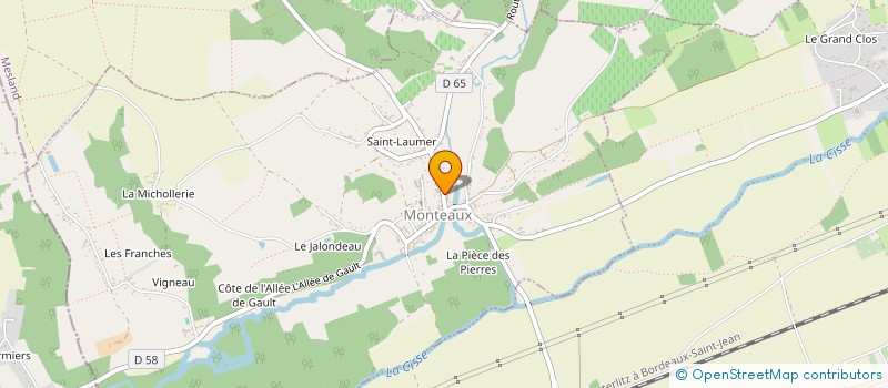 localisation de l'entreprise LES SAVEURS DU VAL DE LOIRE à MONTEAUX