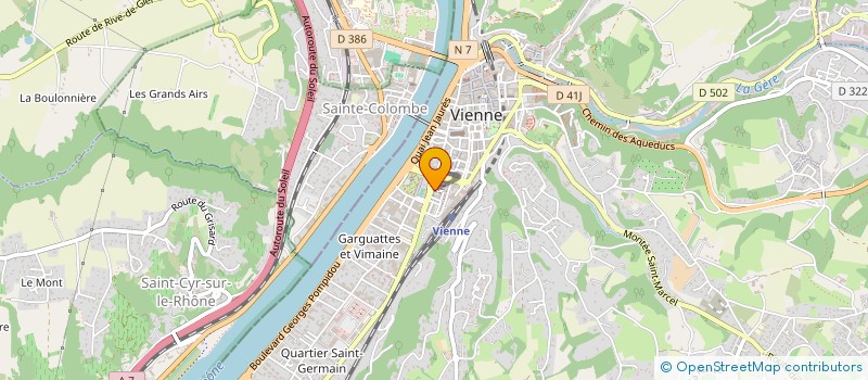 localisation de l'entreprise LES SAVEURS DU VIENNOIS à VIENNE