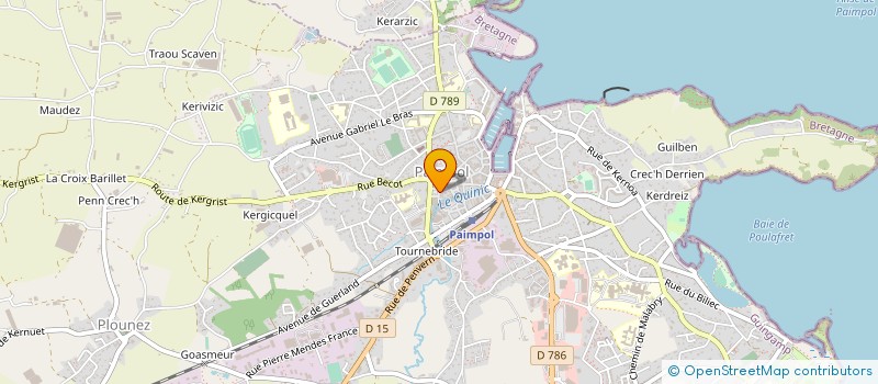 localisation de l'entreprise LES SAVEURS GIVREES  GOUDELIN