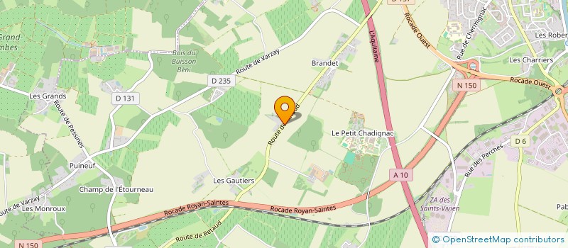 localisation de l'entreprise LES SAVEURS NODA  SAINT-GEORGES-DES-COTEAUX