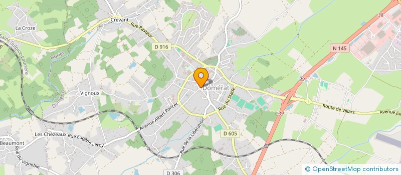 localisation de l'entreprise LES SAVEURS PAYSANNES à DOMERAT