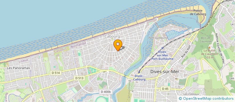 localisation de l'entreprise LES SAVEURS ROMANTIQUES  CABOURG