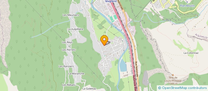 localisation de l'entreprise LES SAVOYE DE SAMOENS  MAGLAND