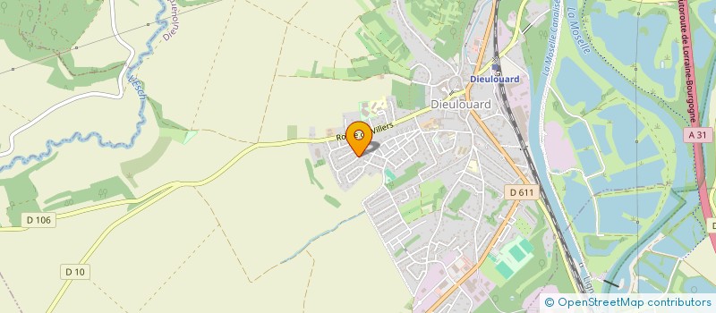 localisation de l'entreprise LES SCARPONALES  DIEULOUARD