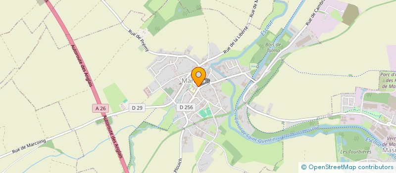 localisation de l'entreprise LES SCENES DU HAUT ESCAUT  MARCOING