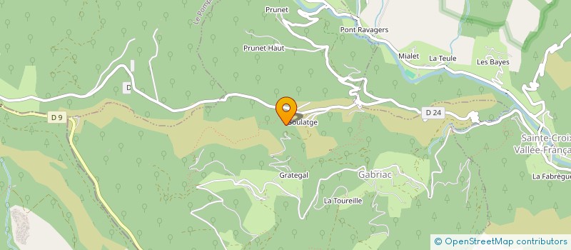localisation de l'entreprise LES SCHISTES CEVENOL à SAINTE-CROIX-VALLEE-FRANCAISE