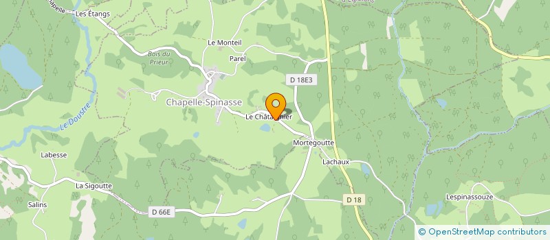 localisation de l'entreprise LES SCIAGES CORREZIENS à CHAPELLE-SPINASSE