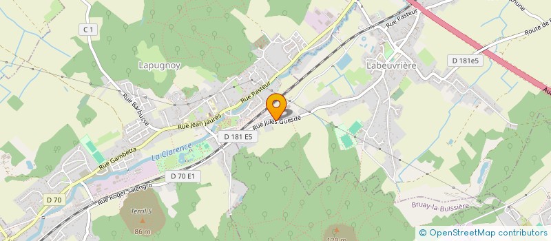 localisation de l'entreprise LES SCIERIES  LABEUVRIERE