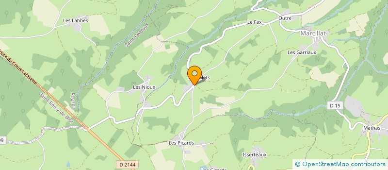 localisation de l'entreprise LES SCIES D AUVERGNE à SAINT-REMY-DE-BLOT