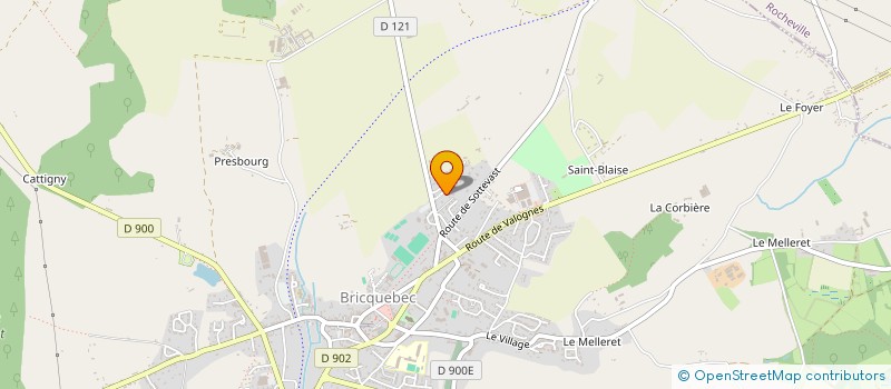 localisation de l'entreprise LES SCINTILLANTES EN COTENTIN  BRICQUEBEC-EN-COTENTIN