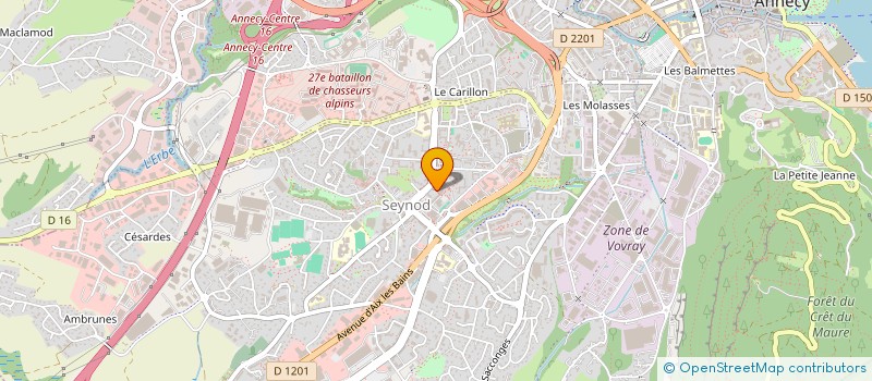 localisation de l'entreprise LES SCRABBLOTINS à ANNECY