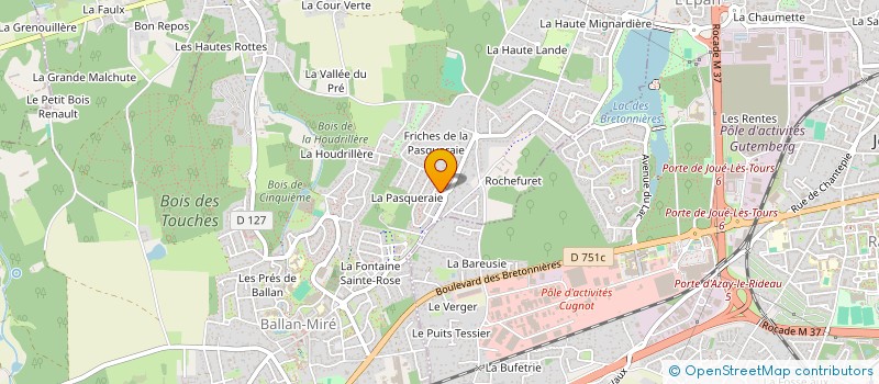 localisation de l'entreprise LES SCRIBALLONES (SB)  BALLAN-MIRE