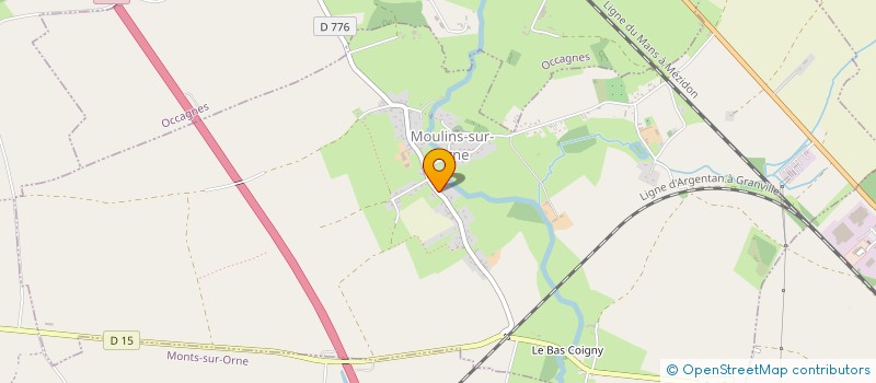 localisation de l'entreprise LES SCULPTEURS DE L EPHEMERE à MOULINS-SUR-ORNE