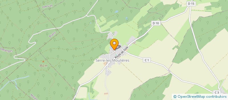 localisation de l'entreprise LES SECHERAY  LAVANS-LES-DOLE