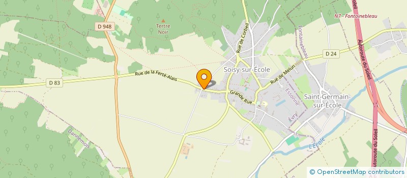 localisation de l'entreprise LES SECOURISTES  SOISY-SUR-ECOLE