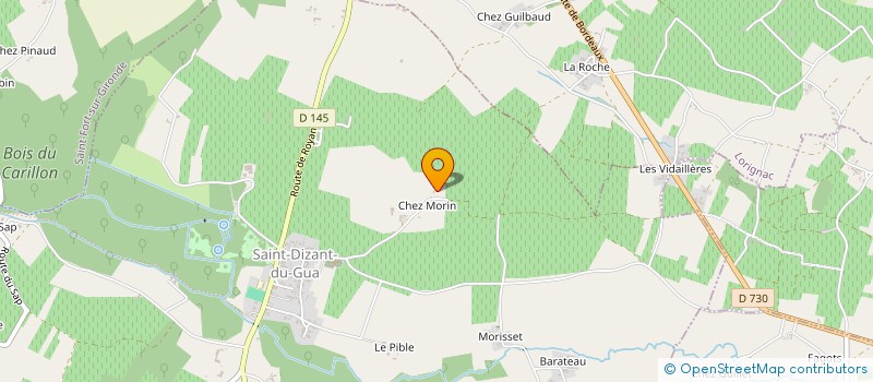 localisation de l'entreprise LES SECOURISTES DE L'ESTUAIRE  SAINT-DIZANT-DU-GUA