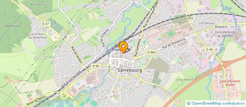 localisation de l'entreprise LES SECRETS D'UN BEAU MARIAGE à SARREBOURG