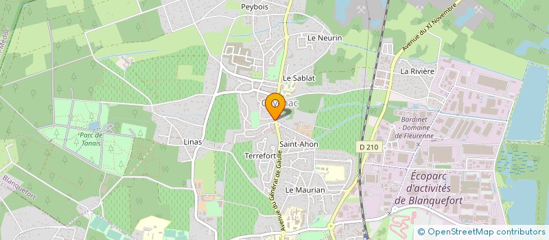 localisation de l'entreprise LES SECRETS DE CAPUCINE à BLANQUEFORT