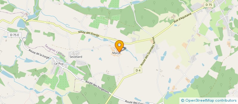 localisation de l'entreprise LES SECRETS DE LA NATURE VACANCE DORDOGNE  SAVIGNAC-LEDRIER