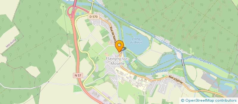 localisation de l'entreprise LES SECRETS DE MARIE  FLAVIGNY-SUR-MOSELLE