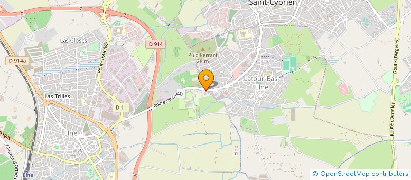 localisation de l'entreprise LES SECRETS DE MATA-HARI SARL  LATOUR-BAS-ELNE