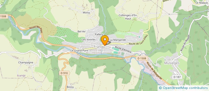 localisation de l'entreprise LES SECRETS DE PIVOINE à FRANGY