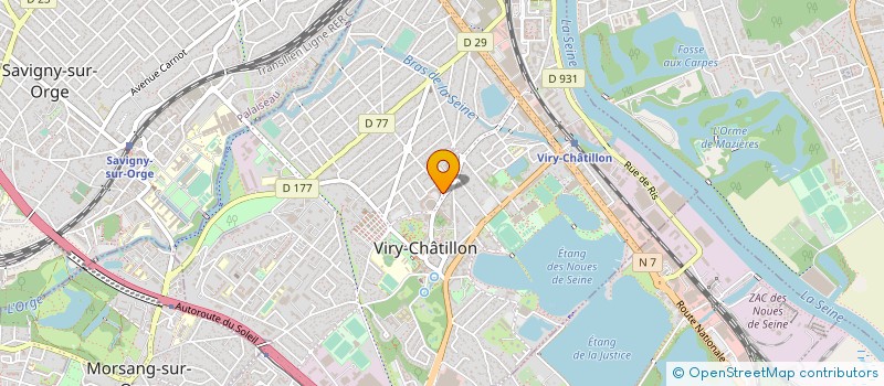 localisation de l'entreprise LES SECRETS DE ROSE à VIRY-CHATILLON