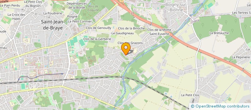 localisation de l'entreprise LES SECRETS DU CHEF à SAINT-JEAN-DE-BRAYE