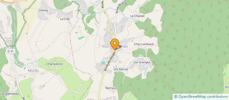 localisation de l'entreprise LES SECRETS DU VIEUX FOUR  VIUZ-LA-CHIESAZ