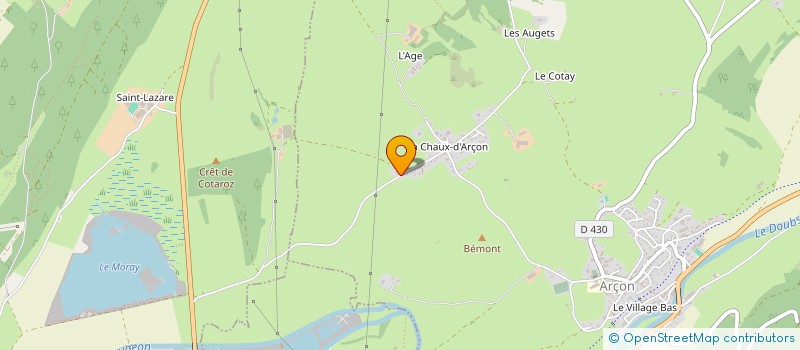 localisation de l'entreprise LES SEIGNES  VUILLECIN