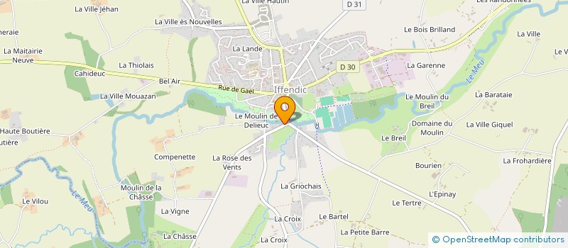 localisation de l'entreprise LES SEIGNEURS DE MONTFORT  IFFENDIC