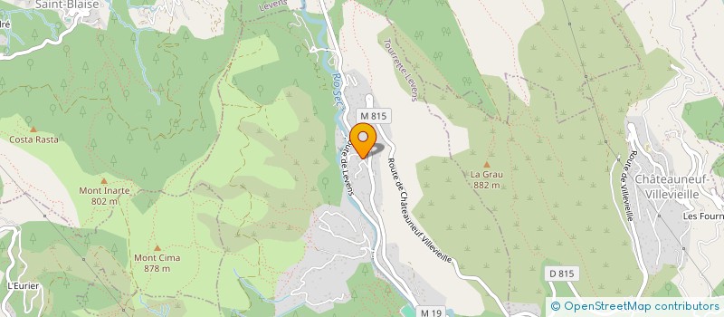 localisation de l'entreprise LES SEINSPATHIQUES TOURRETTANES  TOURRETTE-LEVENS